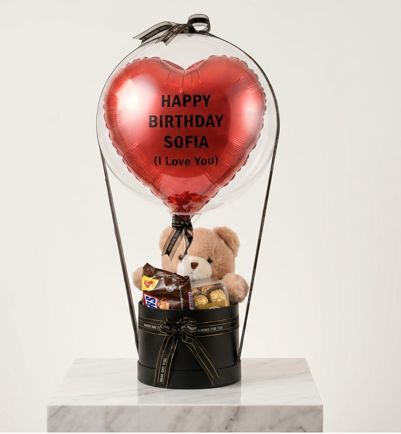 Scarlet Elegance Balloon Arrangement