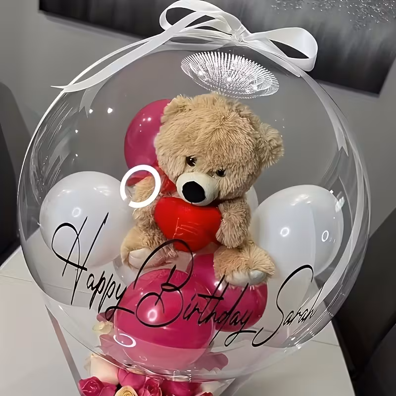 Stuffed Balloon with Teddy Inside